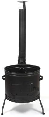 GRILLPLANET Gulaschkessel Gulaschkanone mit 22 Liter Gulaschkessel emailliert