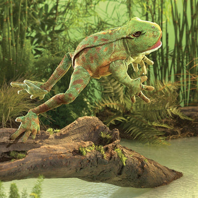 Folkmanis 3082 Hand Puppet Puppet Bouncing Frog