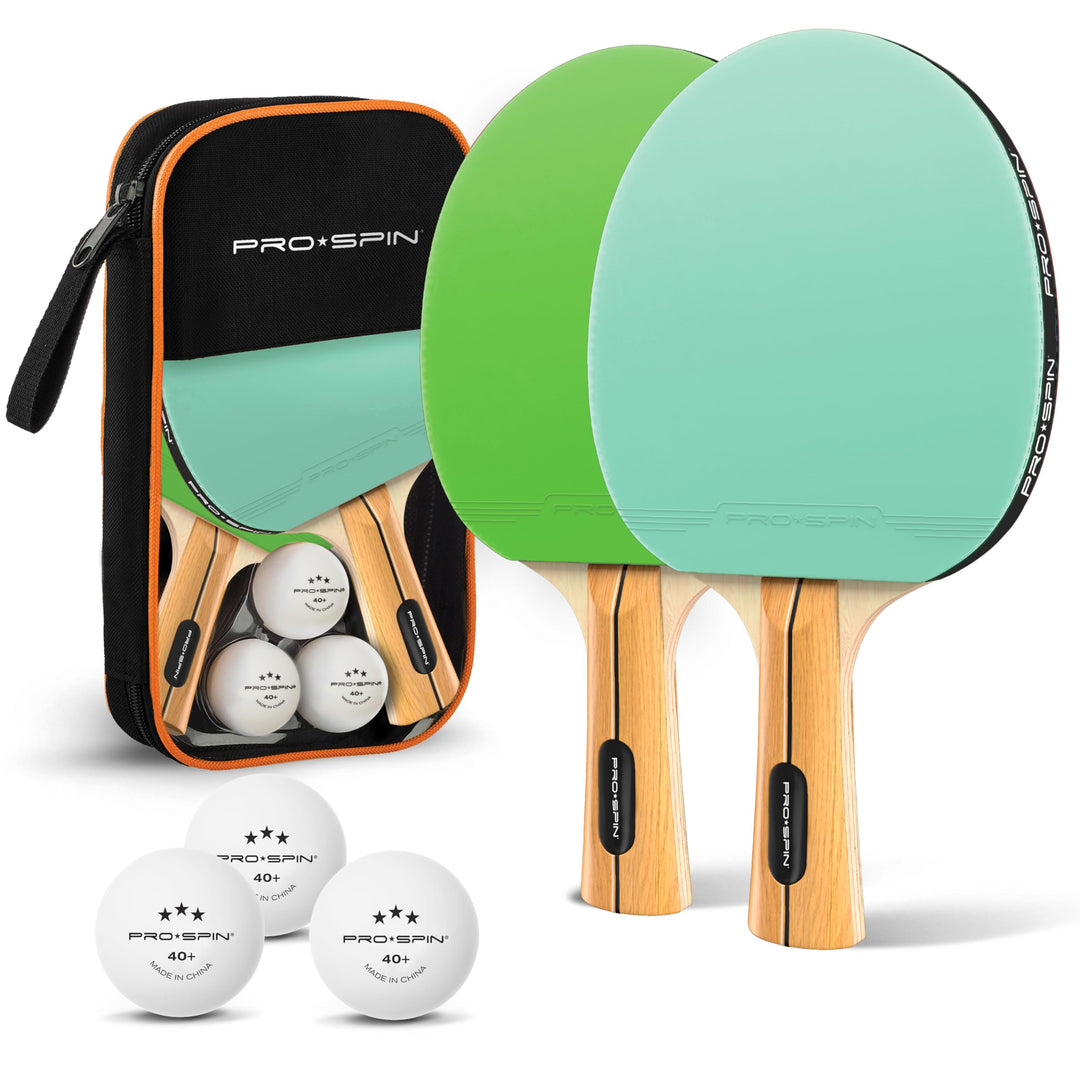 PRO-SPIN Tischtennisschläger – Hochleistungs-Tischtennis Set | Premium Tischtennisschlaeger, 3-Stern