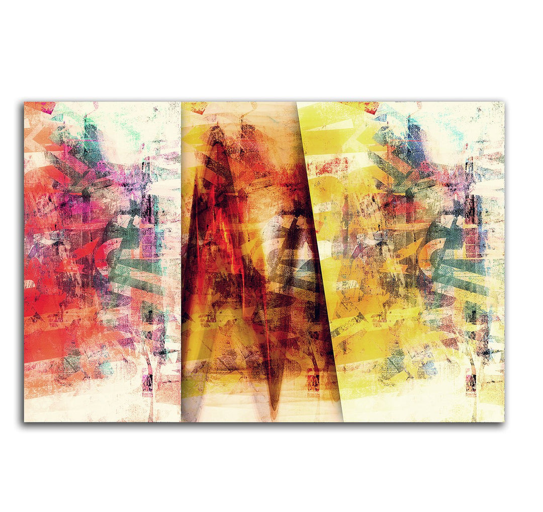Paul Sinus Art 60x80cm Abstrakt268 - Kunstdruck auf Leinwand - Das Doppelleben -Abstrakte Bilder fer