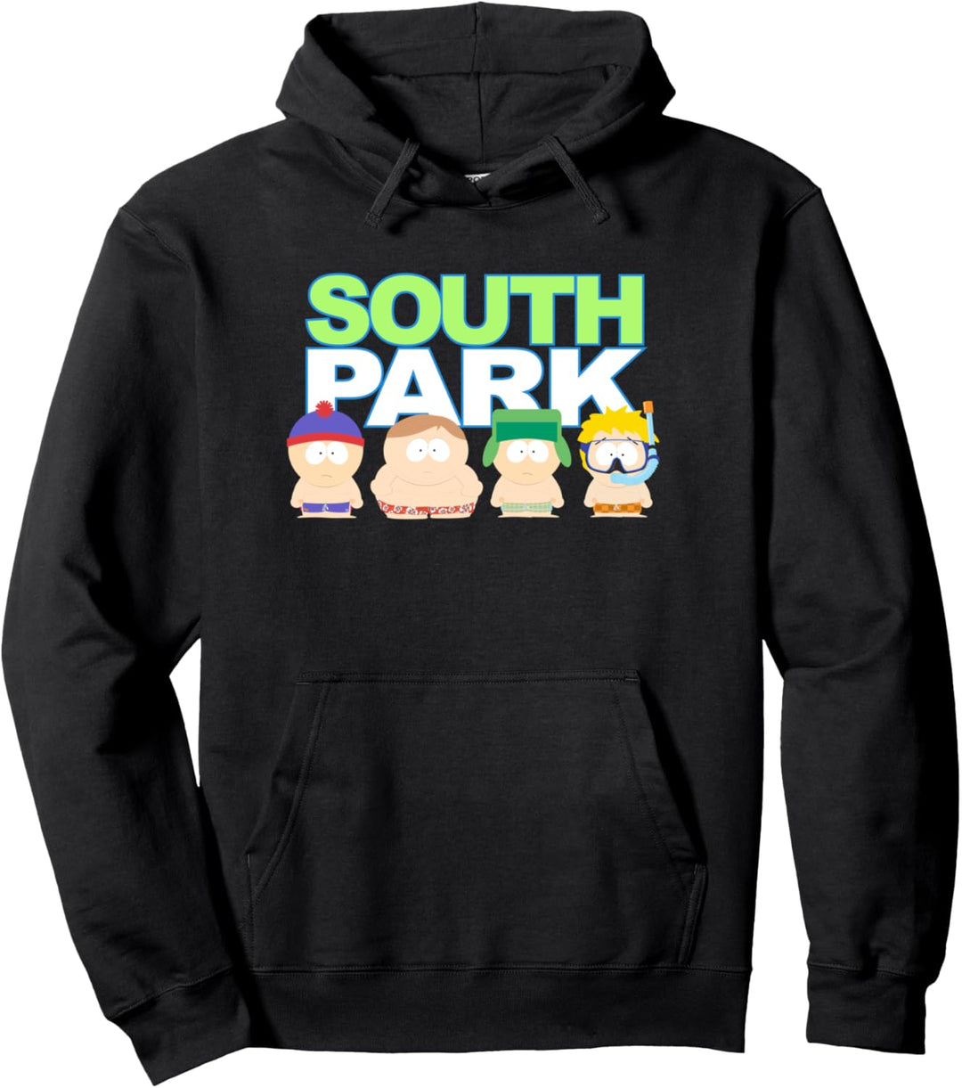 South Park Gang Behind Logo Pullover Hoodie