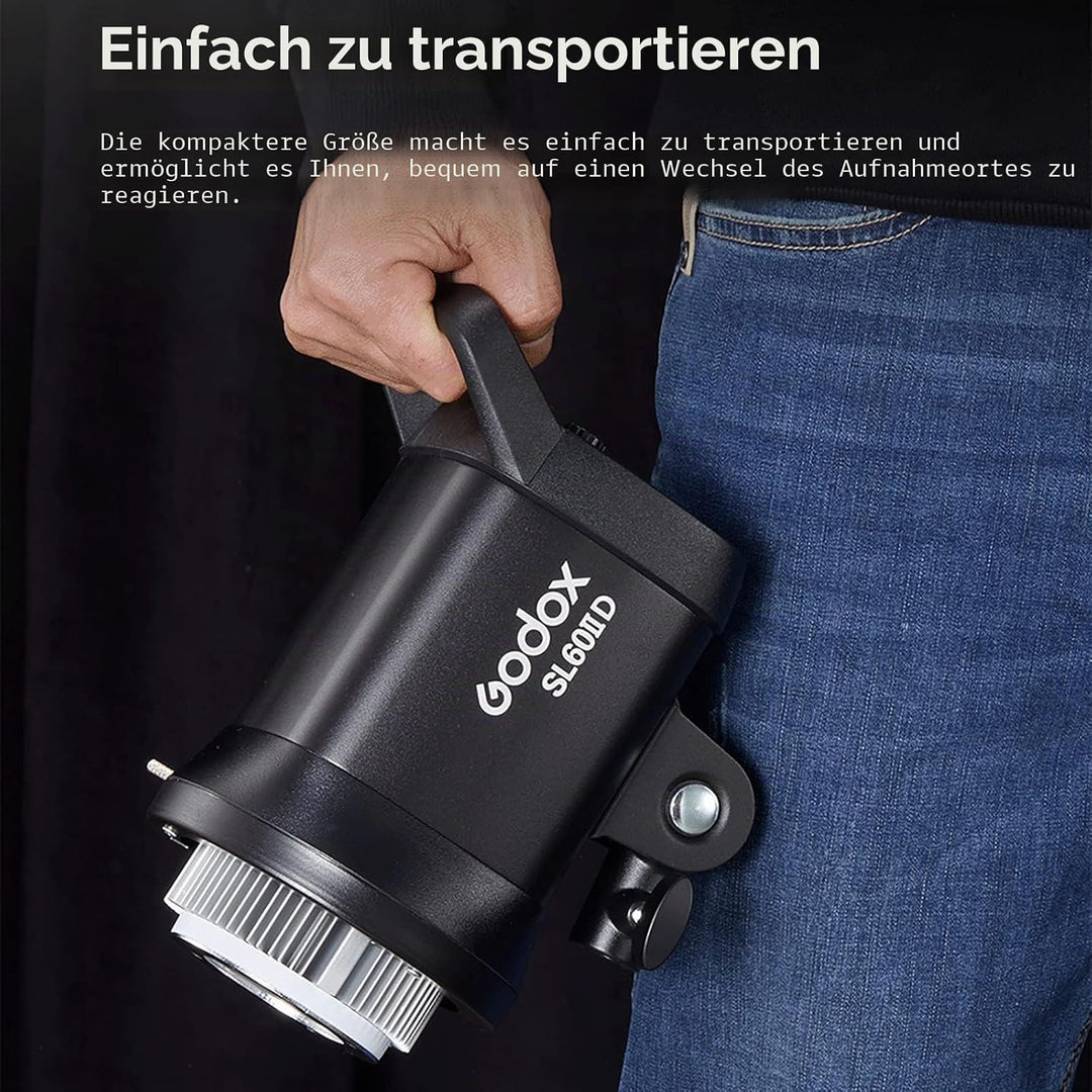 Godox SL60IID 6500K White LED Video Light 8 FX Effects, Silent Mode, 0%~100% Brightness Adjustment f