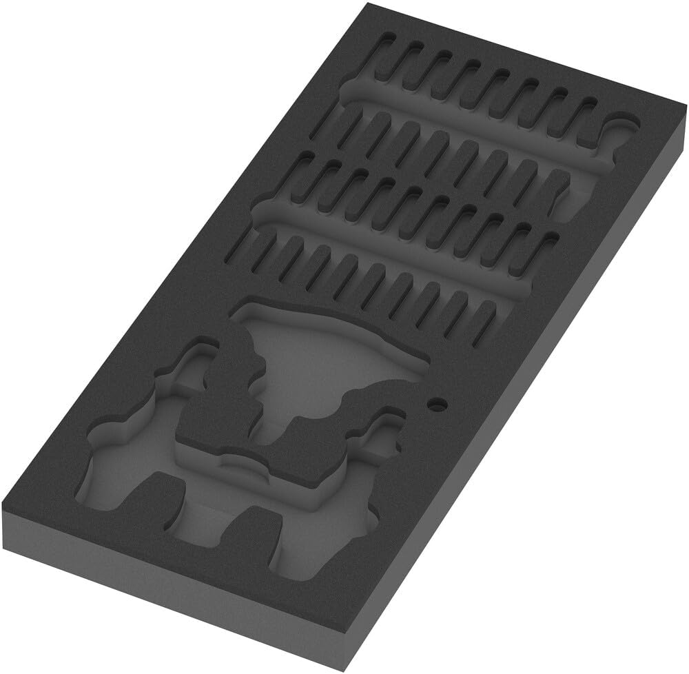 Wera 05150152001 9752 Schaumstoffeinlage Kraftform Kompakt Ratschen-Set 1, 24-teilig