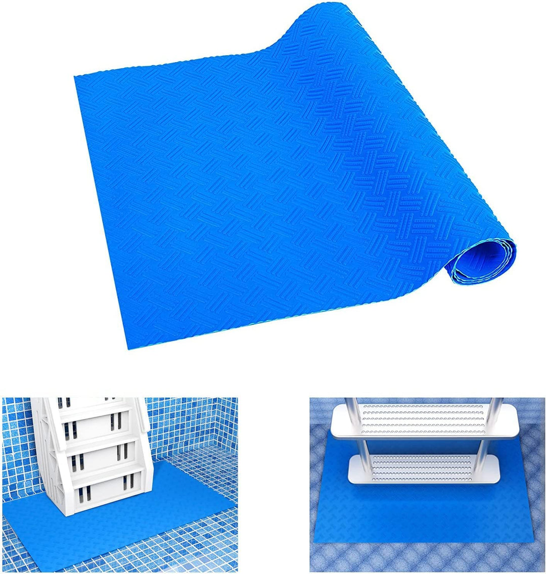 90x40CM Schwimmbadleitermatte,Gross Pool schutzmatte,Anti Rutsch Leitermatte für Schwimmbäder,Schutz