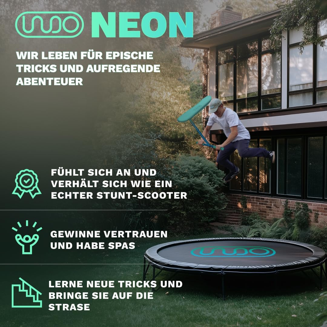 The Indo Trick Scooter - Stunt Scooter for Teens, Kids and Adults - Trampoline Scooter to Practice P