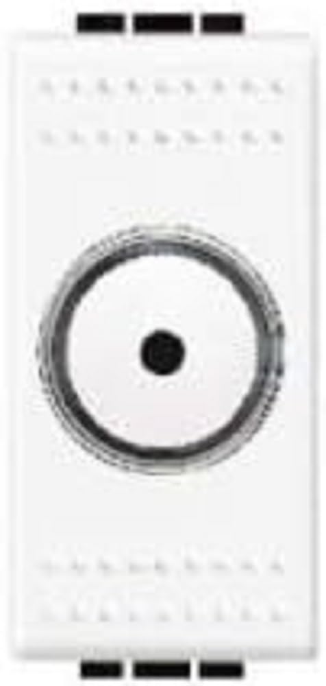 BTicino N4402N Drehdimmer, 500 W, Weiss