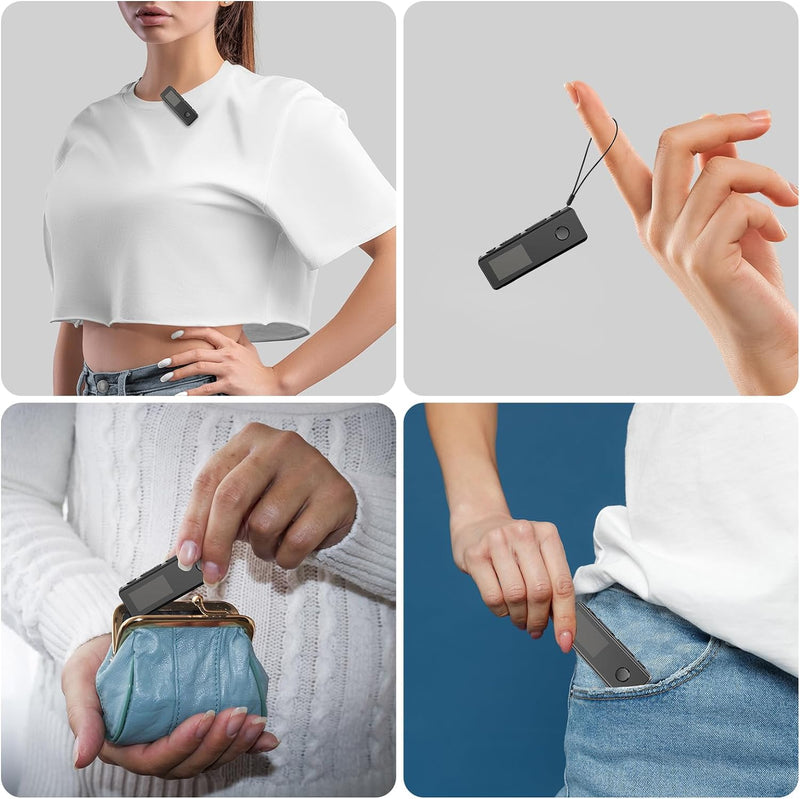 Digitale Diktiergeräte, KINPEE 16GB Mini Audio Aufnahmegerät Diktiergerät Klein MP3 Ton Aufnahmegerä
