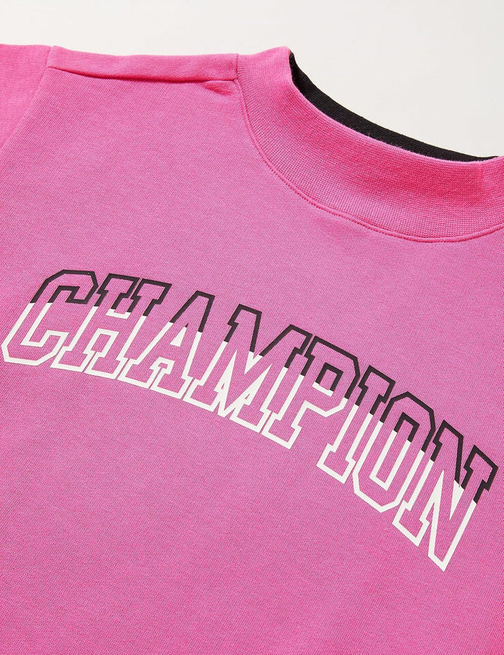 Champion Mädchen Legacy Color Punch G-Ultralight Powerblend Fleece Boxy Crewneck Sweatshirt 9-10 Jah