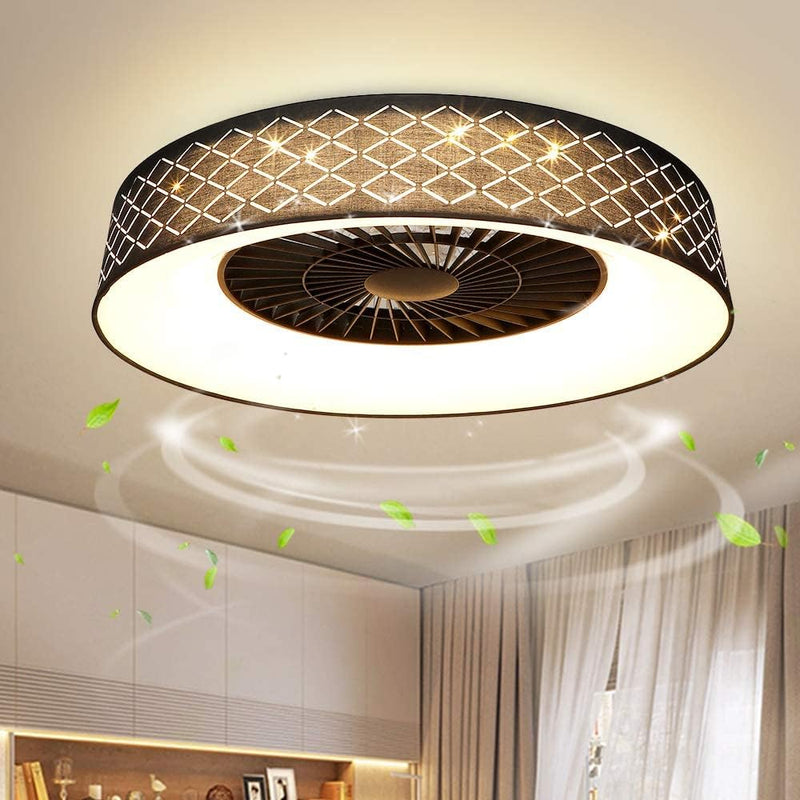 Depuley LED Deckenventilatoren mit Beleuchtung, Einstellbar Fan mit Fernbedienung und Timer, 30W Dim