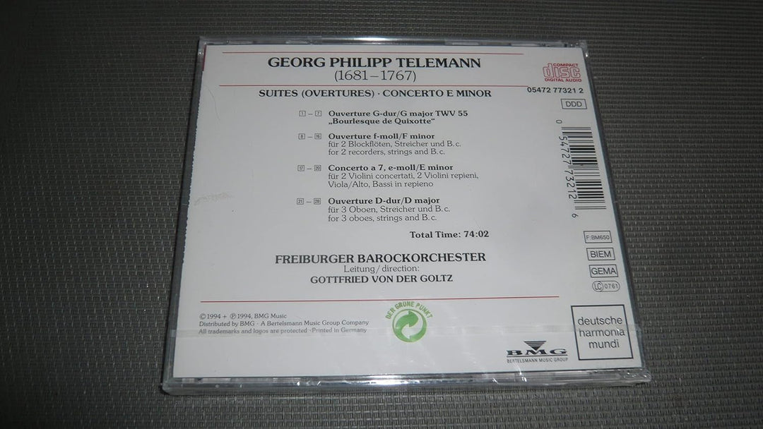 Suiten für Orchester (Ouvertür, Audio-CD