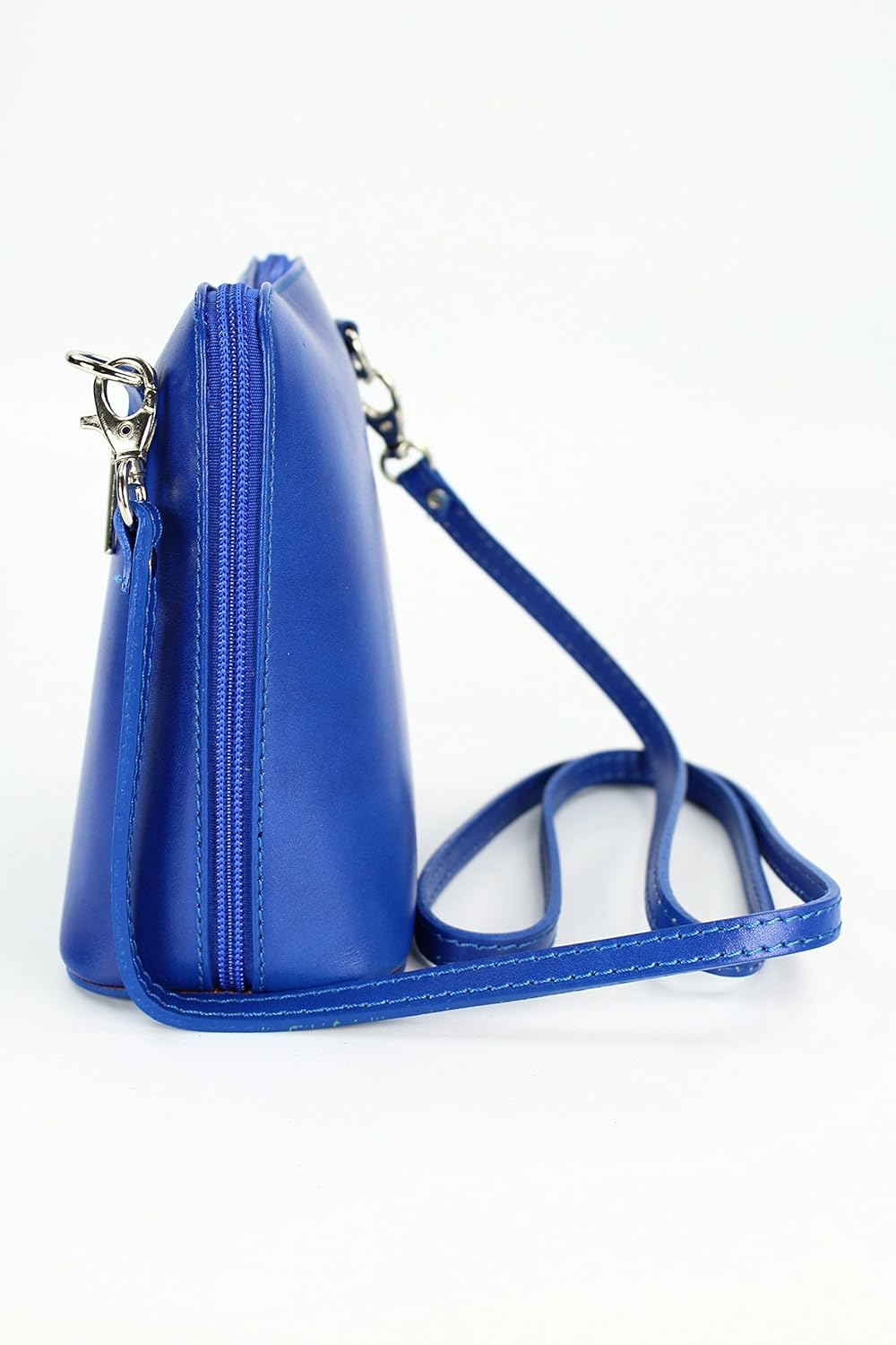 Belli italienische Ledertasche Damen Umhängetasche klein Handtasche Schultertasche Abendtasche in ro