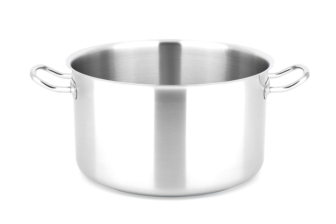 METRO Professional Fleischtopf HS-SPD28, Edelstahl, Ø 28 cm, 10 L, Höhe: 18 cm, Induktion, Ofenfest,