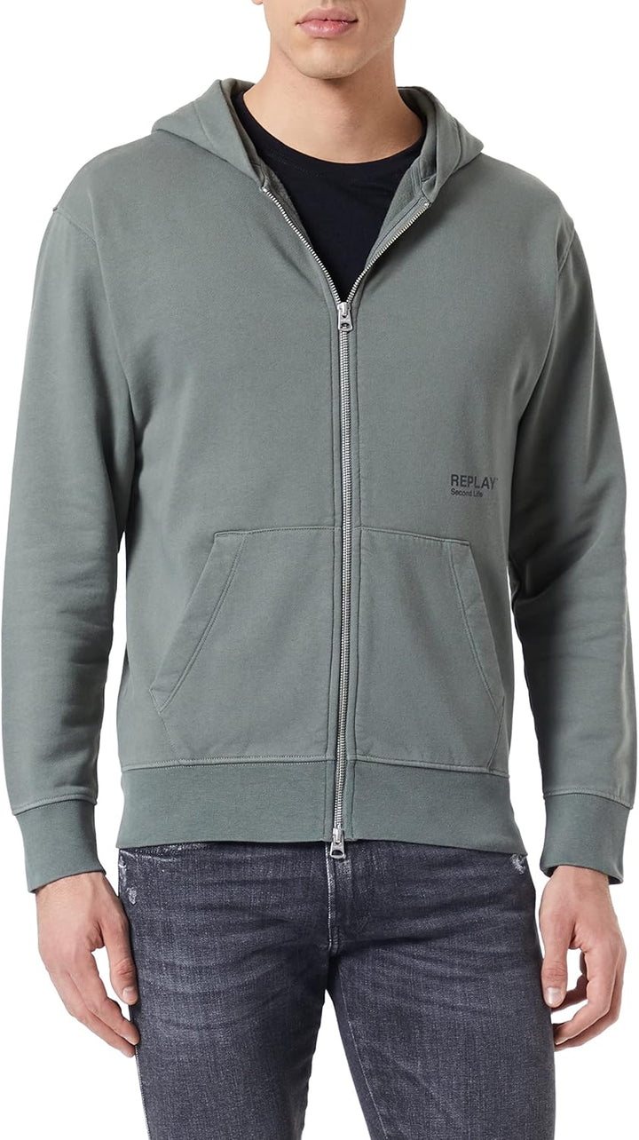 Replay Herren Kapuzenpullover, 437 Castor Grey