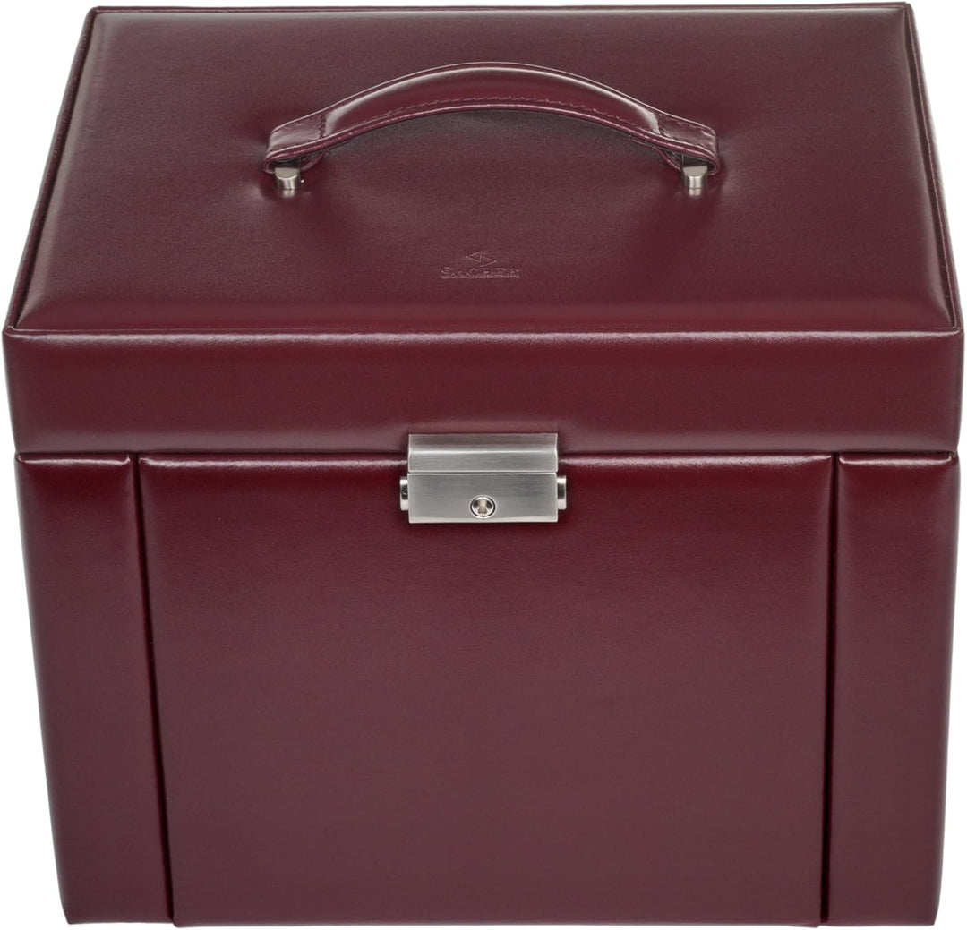 SACHER Schmuckkasten Marta new classic/bordeaux (Leder), Bordeaux