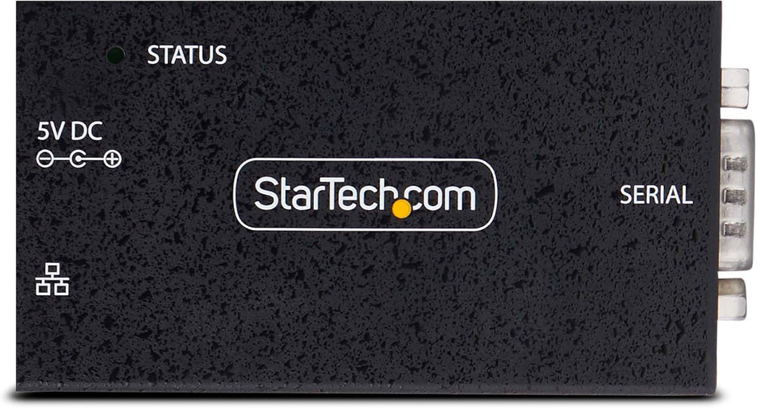 StarTech.com 1-Port Seriell auf Ethernet Adapter, Serial TCP IP Server, Wand/DIN Montage, RS232 Ethe