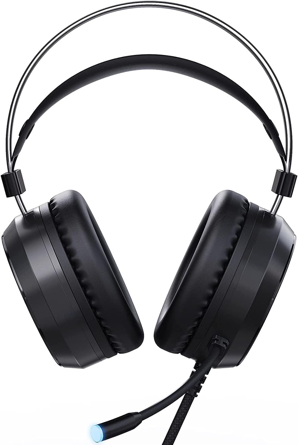 Y-YOPZI Gaming Headset, Headset mit Mikrofon 3D Surround Sound Headphones Noise Cancelling RGB Light