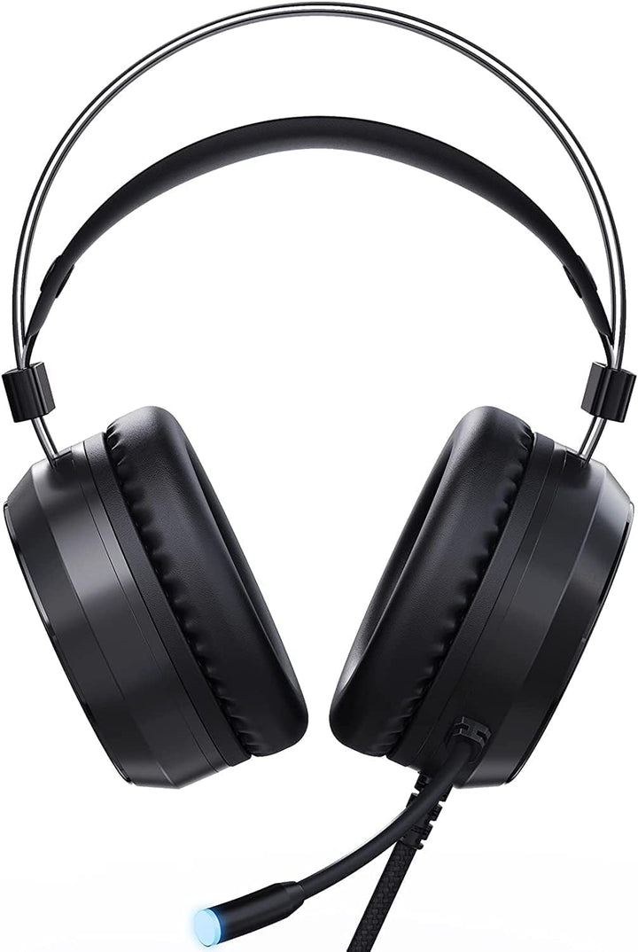 Y-YOPZI Gaming Headset, Headset mit Mikrofon 3D Surround Sound Headphones Noise Cancelling RGB Light