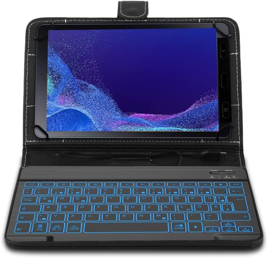Tastatur Hülle für Samsung Galaxy Tab Active4 Pro SM-T636B /Active Pro T540 10,1 Zoll, [Deutsches QW