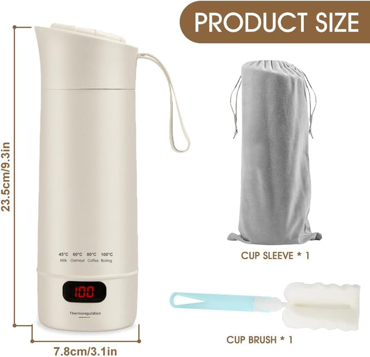 Kleiner Tragbarer Wasserkocher, Tragbarer Elektrischer Wasserkocher, 5 in 1 Mini-Wasser-kocher & Min