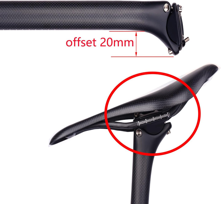 ESEN SP 3k Carbon 27,2/31,6mm * 350 / 400mm Radfahren Fahrrad Sattelstütze Mountainbike/Rennrad BMX