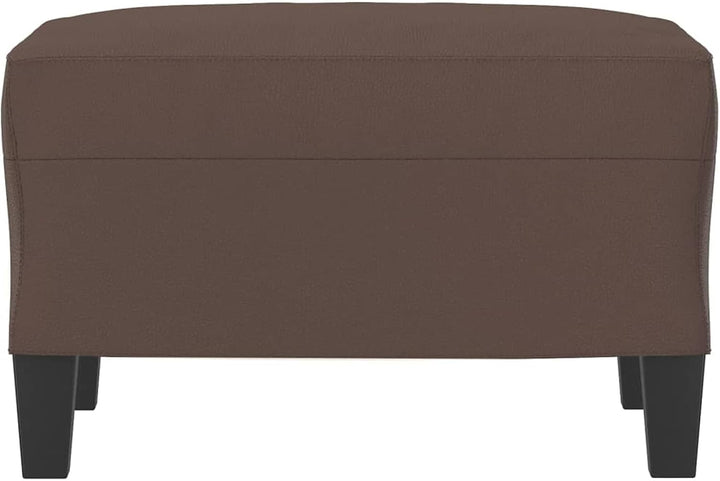 Fusshocker Braun 60x50x41 cm Kunstleder Model349337