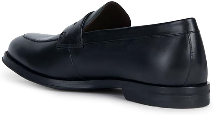 Geox Herren U Decio B Moccasin, 42 EU Schwarz