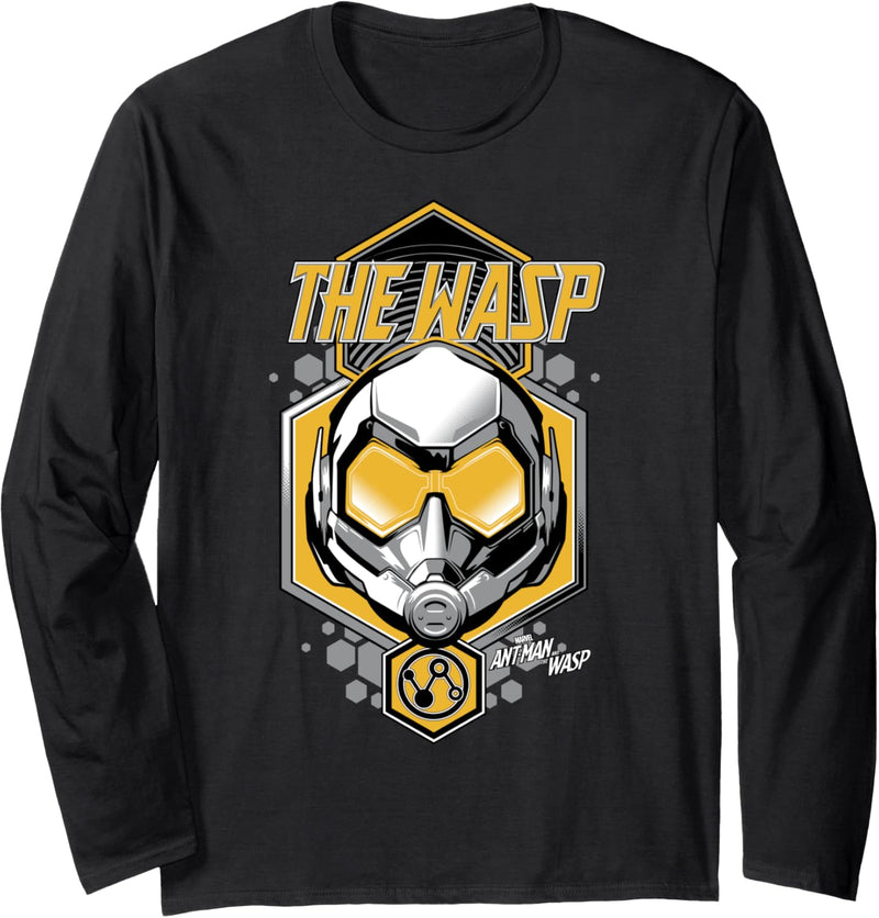 Marvel The Wasp Helmet Logo Langarmshirt