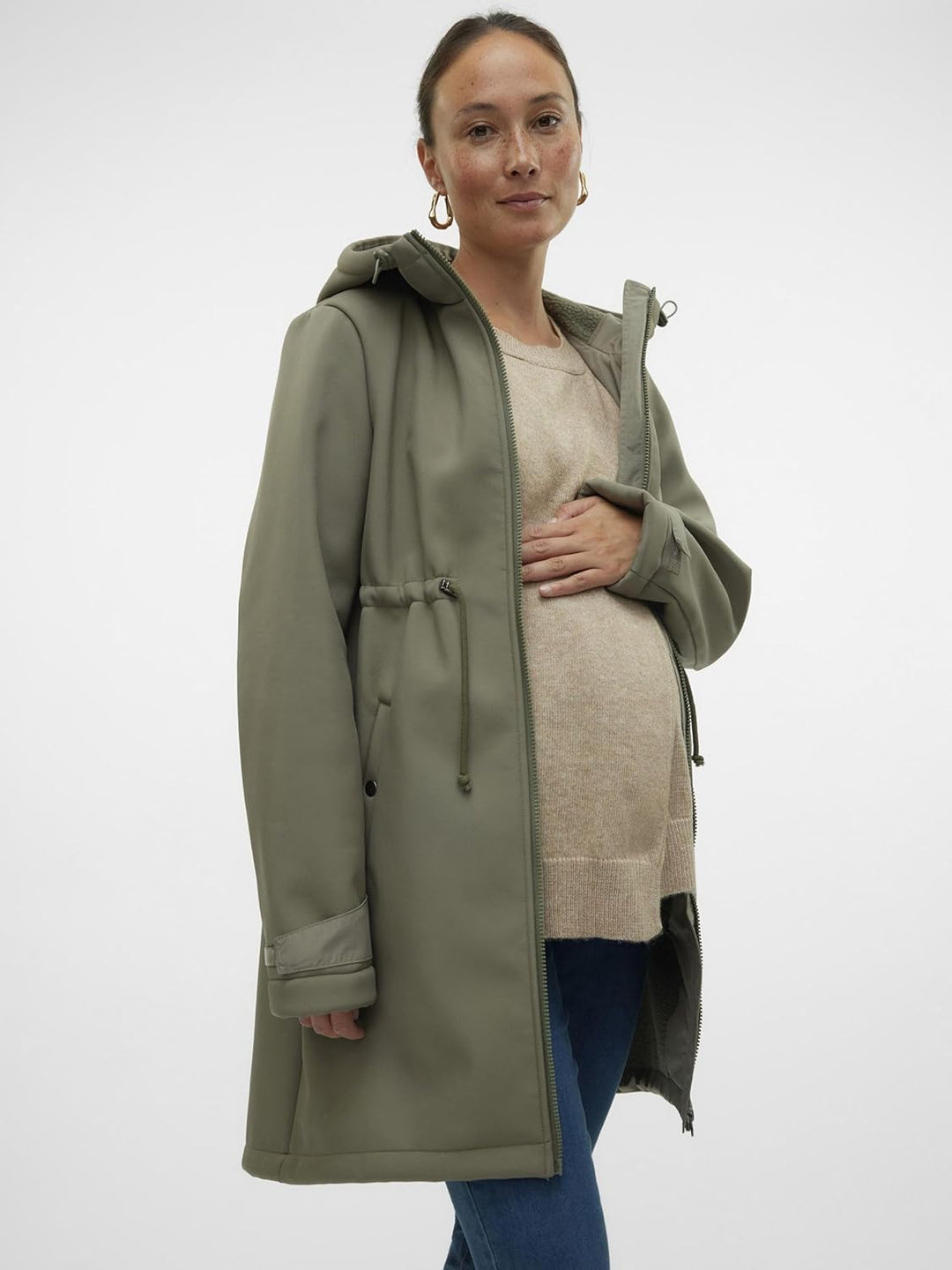 MAMALICIOUS Female Jacke Umstands-Jacke Smokey Olive L, Smokey Olive L