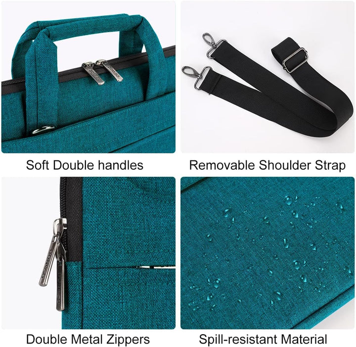 DOMISO 17 Zoll Wasserdicht Laptop Tasche Aktentasche Schultertasche Notebooktasche Business für 17-1