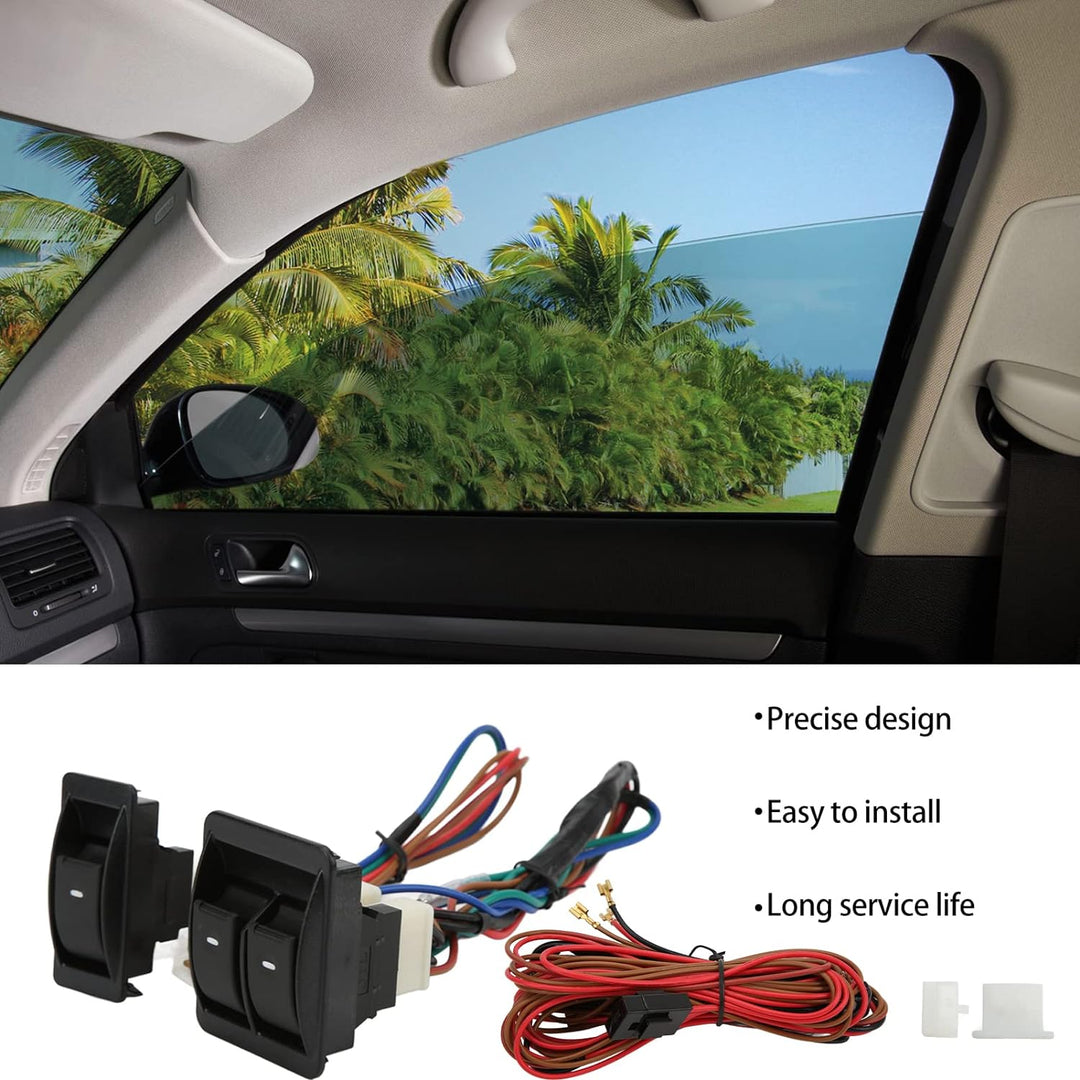 Universeller Auto-Fensterheber-Schalter, 5 Stück Universal-Auto-Fensterheber-Schalter-Regler-Kit Aut