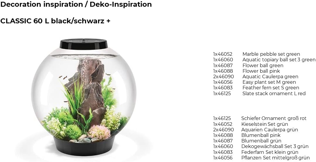 biOrb 46125 Schiefer Ornament L rot - detailreiche Aquariendekoration in Form eines künstlichen Fels