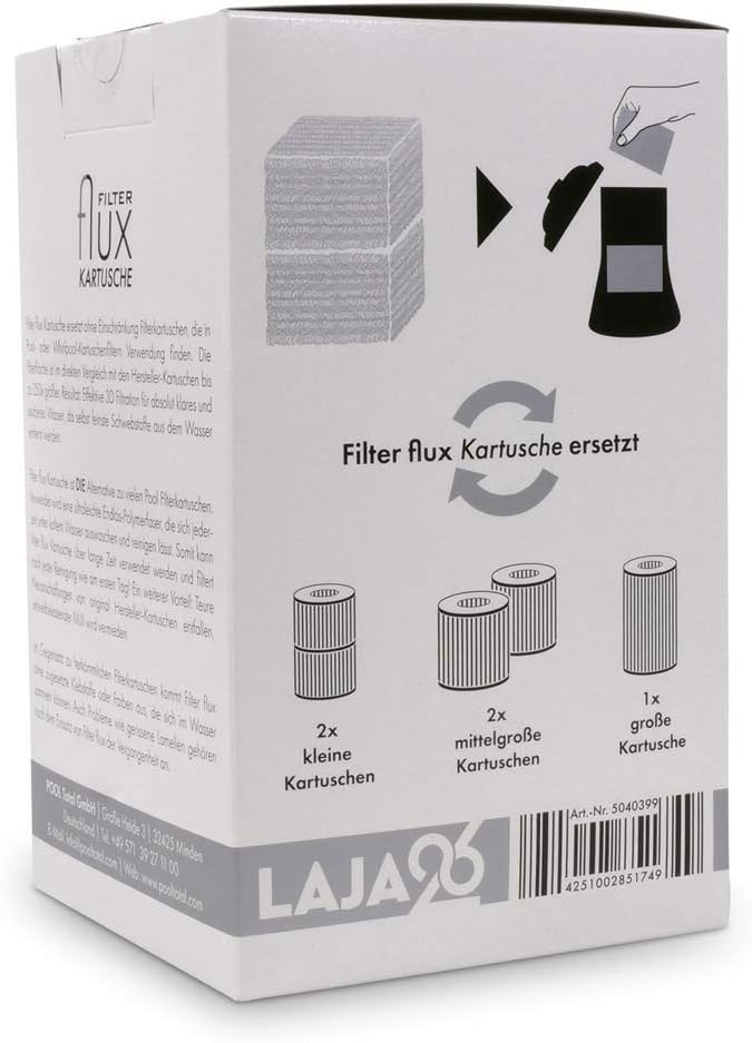Filter Flux UNIVERSAL Kartusche für alle Kartuschenfilter | Made in Germany | Ersetzt problemlos gän