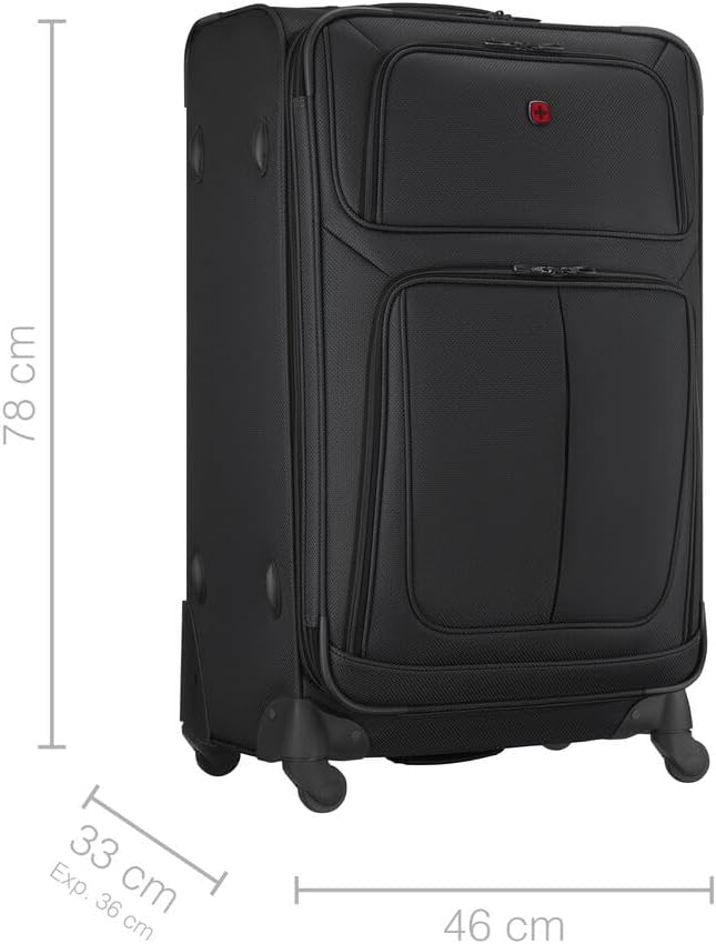 WENGER Sion Large Weichschalenkoffer mit 4 Rollen, Trolley, Gross, 114 (126) l, Erweiterbar, Damen H