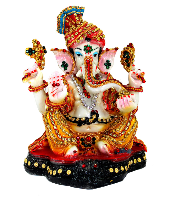 eSplanade Ganesha Ganesha Ganpati Murti Idol Statue aus Kunstharz (21 cm) | Pooja Idolen | Heimdekor