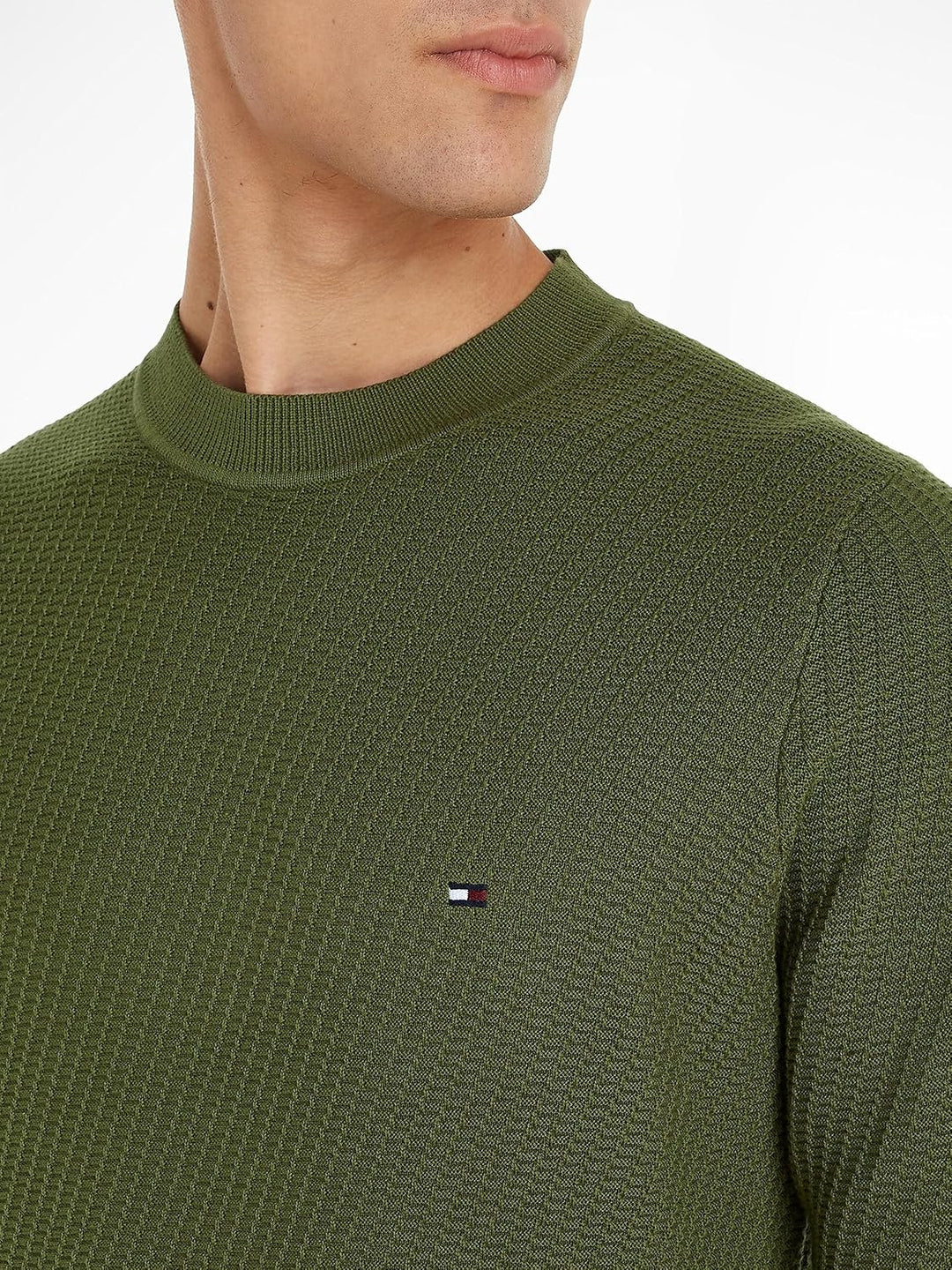Tommy Hilfiger Herren Pullover XL Grün (Putting Green), XL Grün (Putting Green)