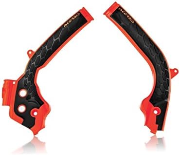 Acerbis X-Grip Frame Guards 16+ ORANGE/BLACK, 16+ ORANGE/BLACK