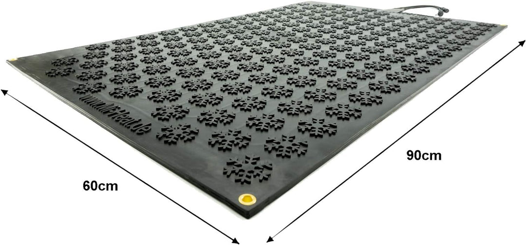 60x90cm Electric Rubber Heating Mat for Outdoor Entrance + cable Extender 3m 60x90cm Verlängerungska