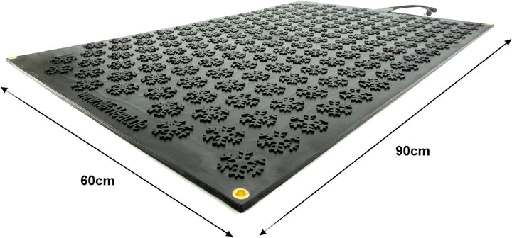 60x90cm Electric Rubber Heating Mat for Outdoor Entrance + cable Extender 3m 60x90cm Verlängerungska