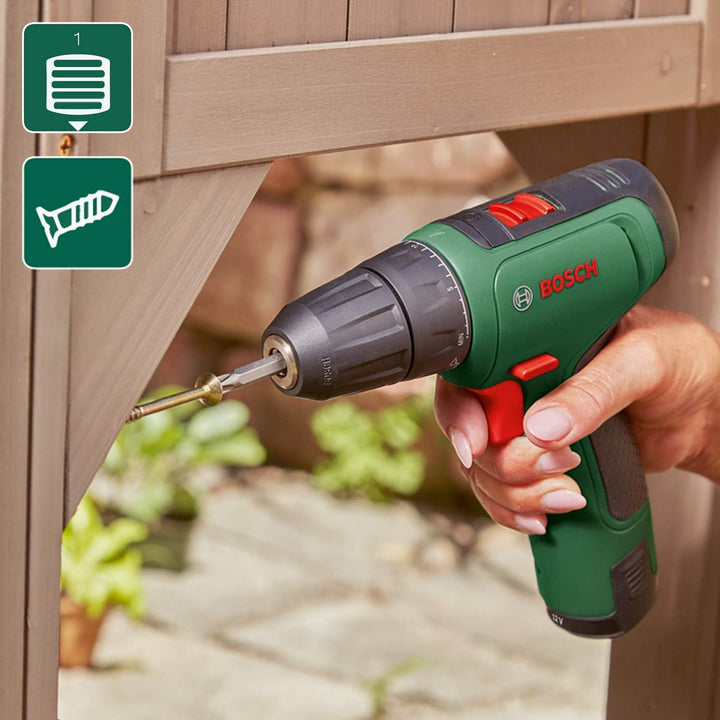 Bosch Home and Garden Bosch Akku Bohrschrauber EasyDrill 1200 (1 Akku, 12 Volt System, im Koffer) Se