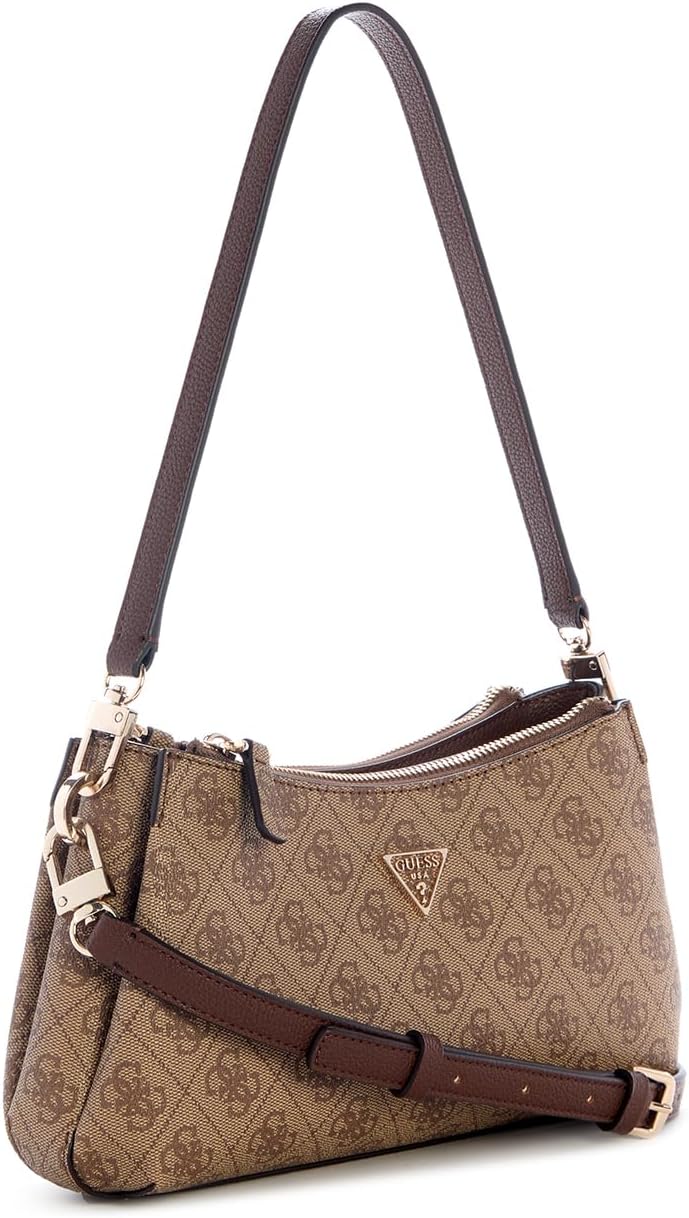 GUESS Umhängetasche Noelle II Mini Shoulder xbody milch logo brown BS26GU15 BG967273, S