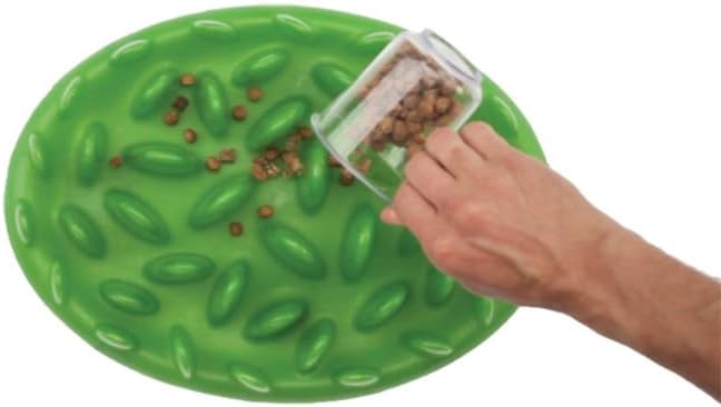 Anti Schling Napf green für Hunde + Katzen Fressnapf Futternapf Hundenapf - in grün Gross, Gross