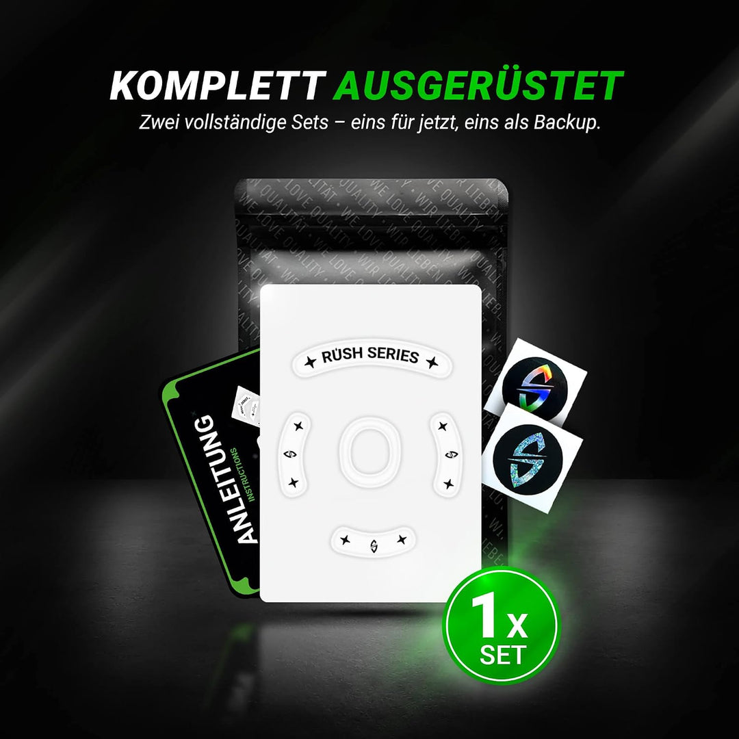 SensoryBoost Rush Glides (1 Set) für Logitech G PRO 2 Lightspeed, Wireless