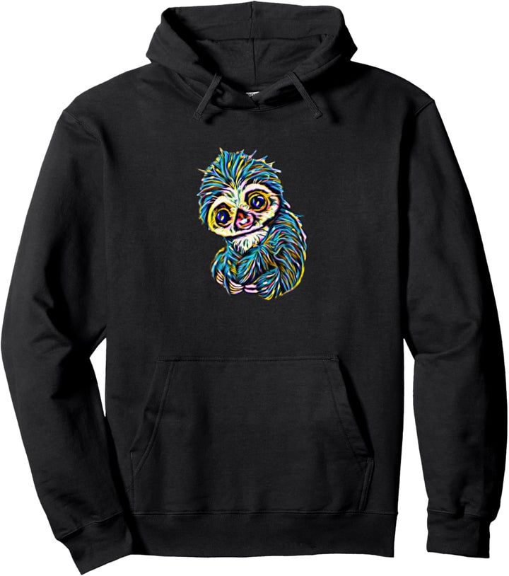 Faultier Motiv Pullover Hoodie