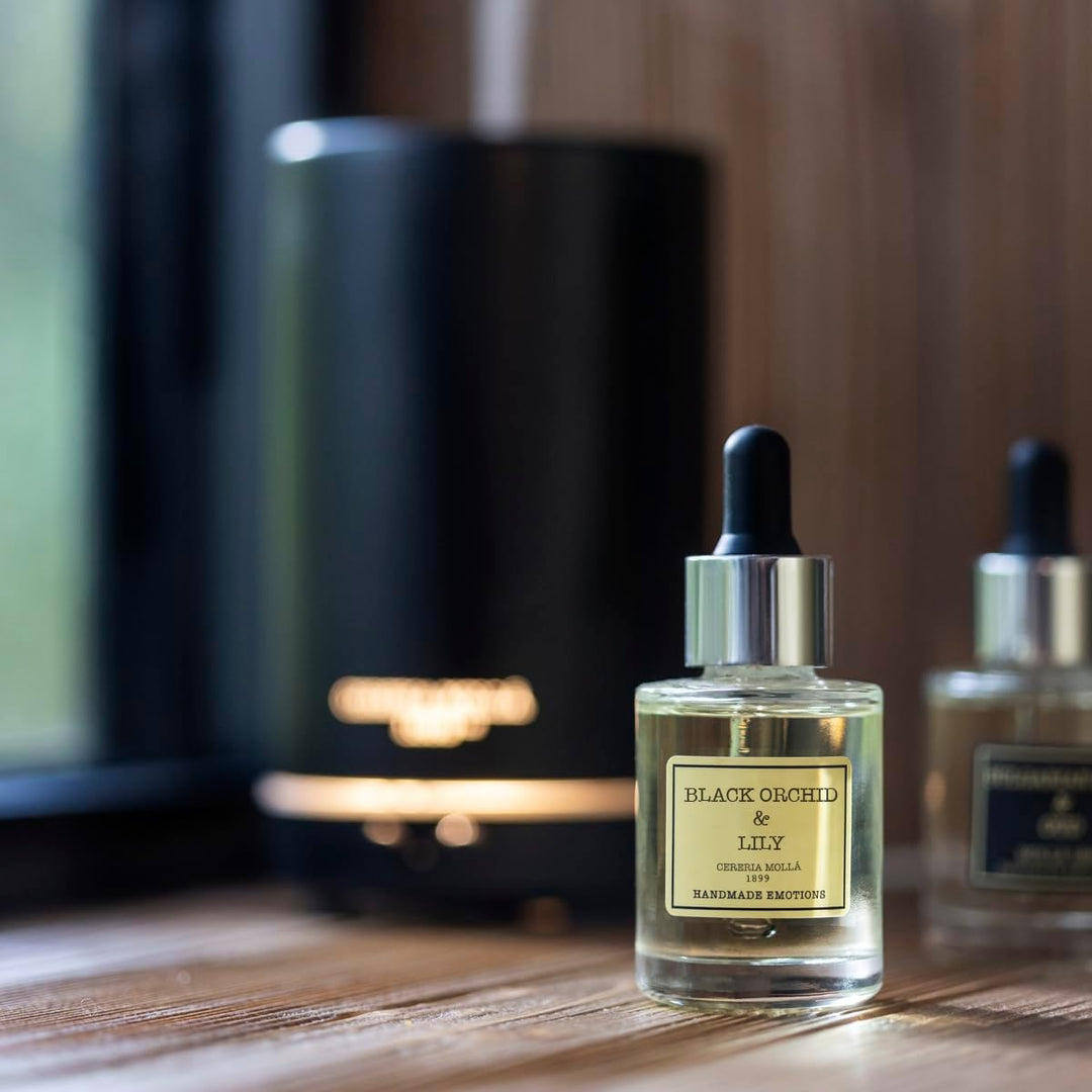 Cereria Molla 1899 Black Orchid &amp; Lily Duftöl für Diffusor 30ml Flasche Zerstäuber, BR3023