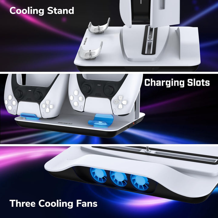EgoGear - SCC5 Premium-Lade-Kühlständer für Playstation 5