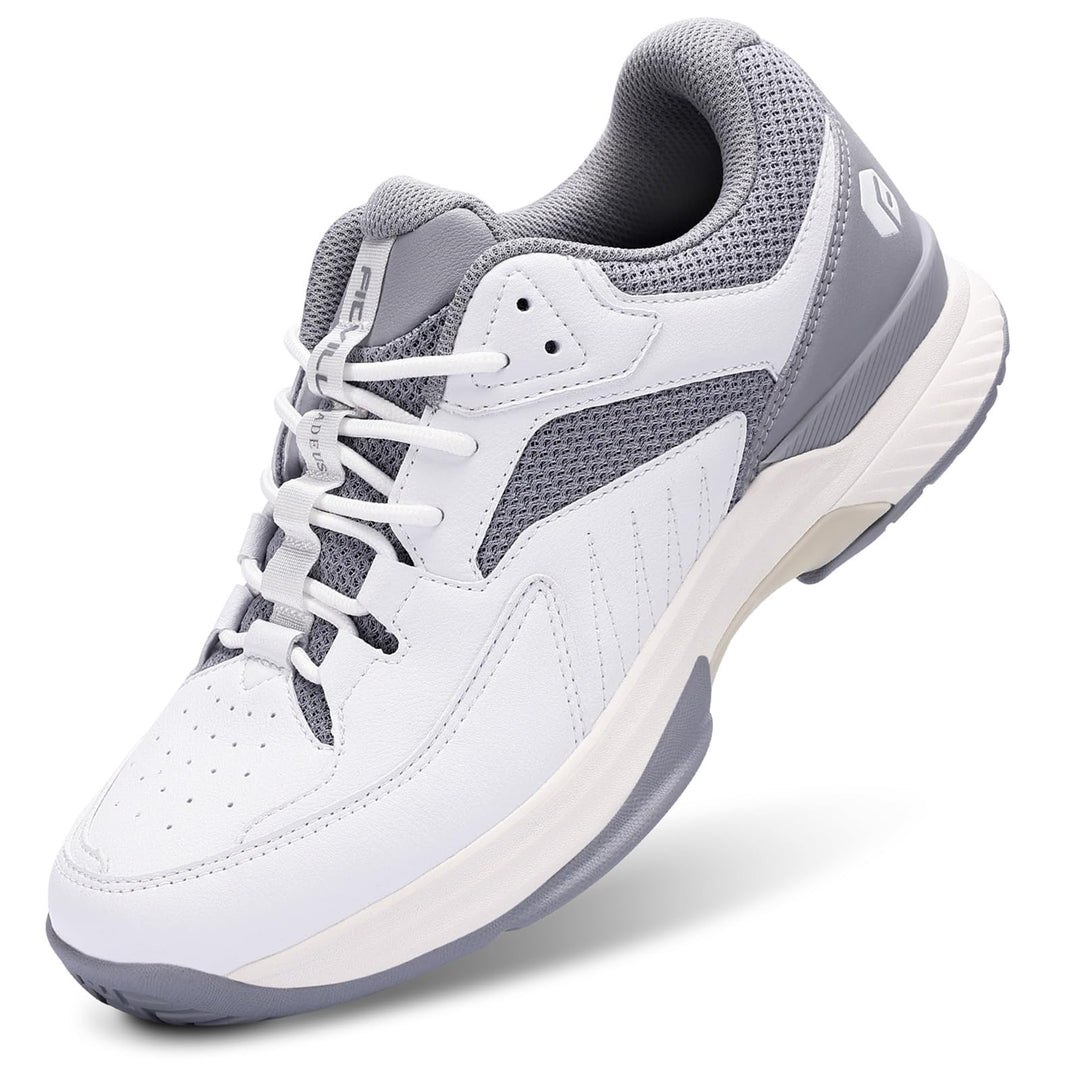 FitVille Extra Weit Tennisschuhe Herren Breit Hallenturnschuh Atmungsaktiv Training Schuhe für Tenni