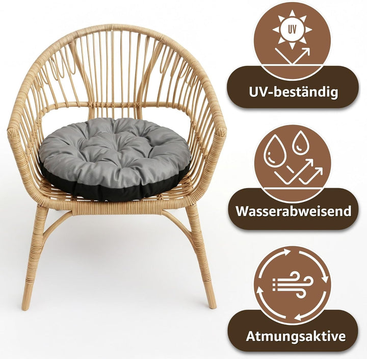 Amazinggirl Hängesessel Kissen Sitzkissen für Hängeschaukel 60 cm - Polster für Hängehöhle Lesesesse