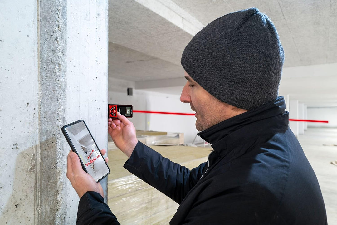 SOLA METRON BT - Laser Entfernungsmesser 30m, 60m, 80m, 120m – Distanzmesser Laser mit Bluetooth Dat