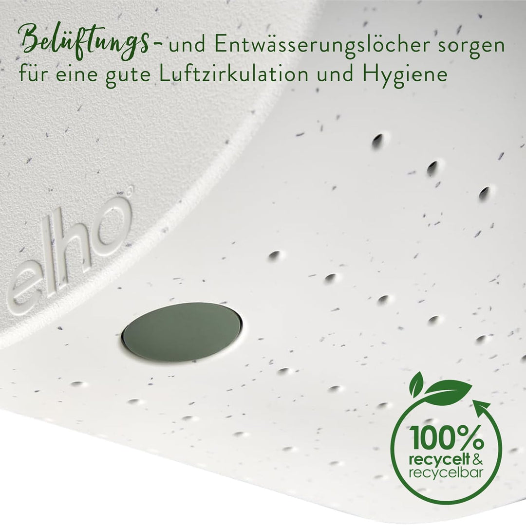 Elho Essential Bird House 18cm - Vogelhaus - für über 11 Arten - 100% Recyceltem Plastik - L18 x B21