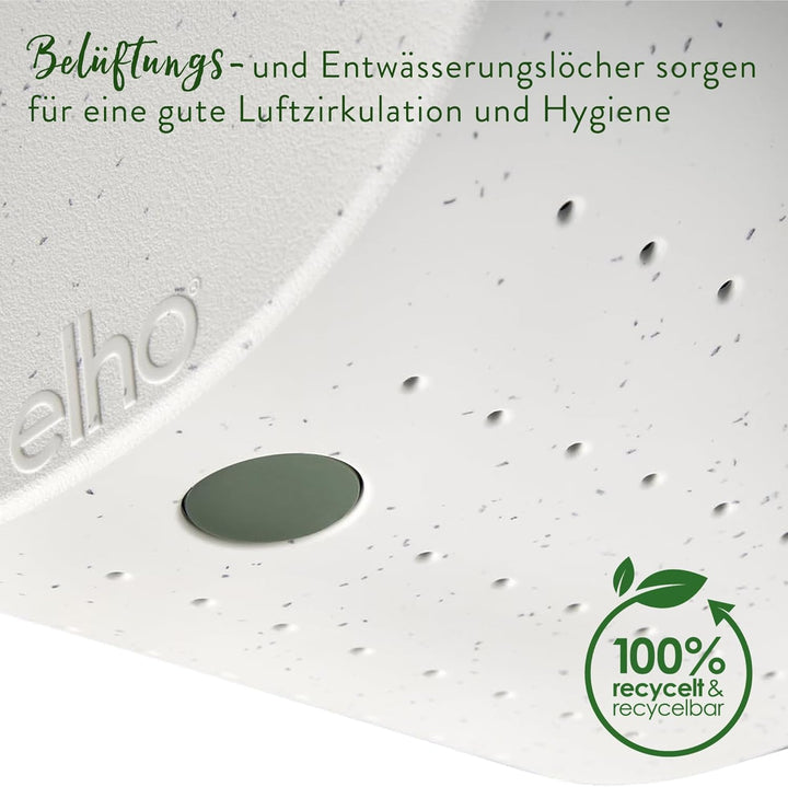 Elho Essential Bird House 18cm - Vogelhaus - für über 11 Arten - 100% Recyceltem Plastik - L18 x B21